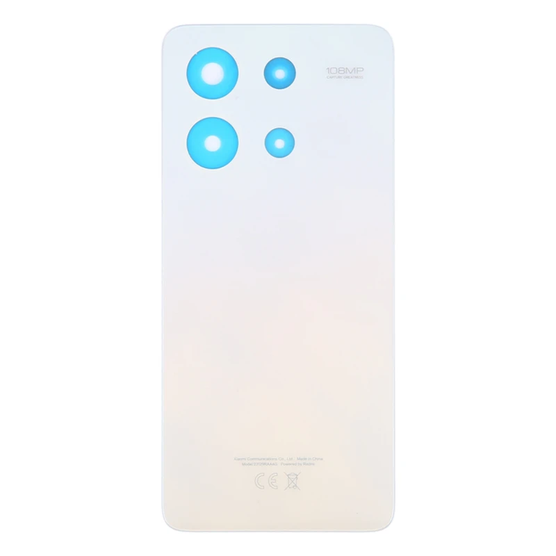 For Xiaomi Redmi Note 13 4G Back Lid Housing Door Rear Battery Cover Chassis + Adhesive Sticker Smartphone Repair Parts