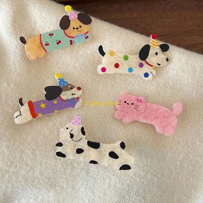 N58F Trẻ Đóng tóc kẹp tóc xinh xắn sinh nhật cho trẻ Giai đoạn mặc những chiếc mũ của cô gái 2000s có thể sử dụng