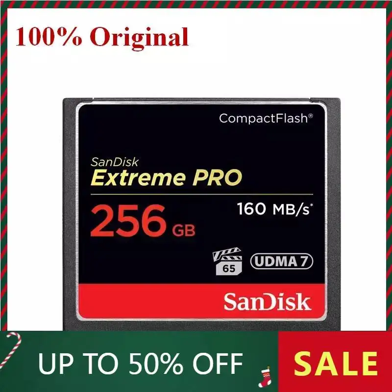 

SanDisk Memory Card 160M/S 32GB64GB 128GB 256GB CF card extreme PRO High Speed compact flash card for DSLR and HD Camcorder disc