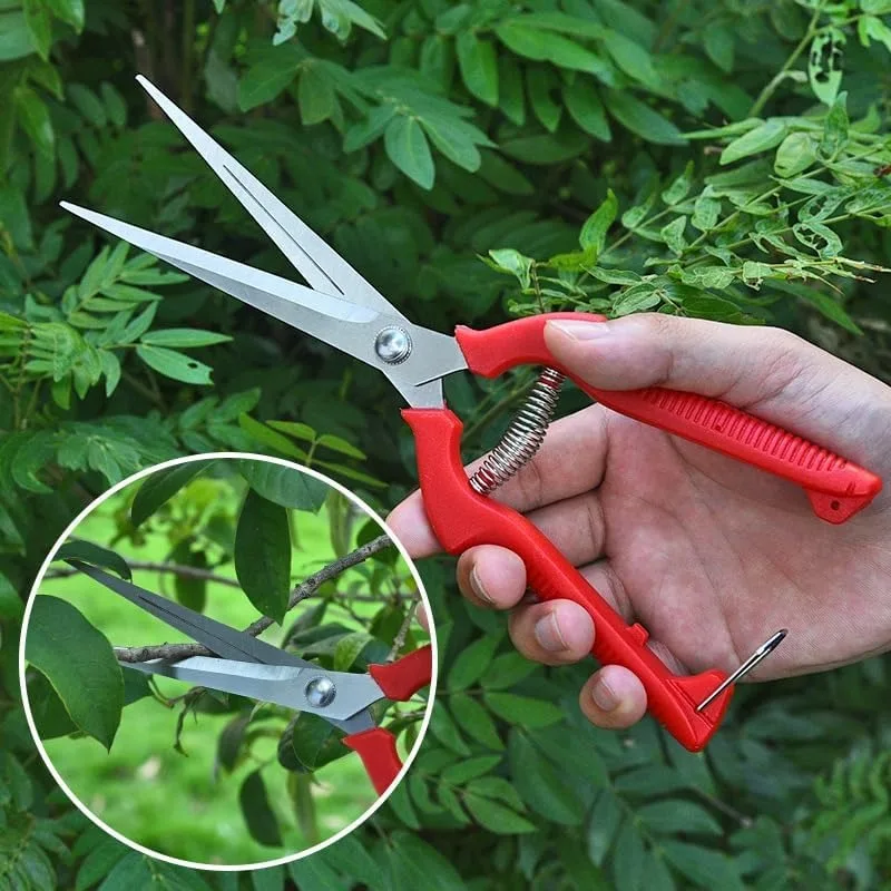 Proste nożyce do przycinania z antypoślizgową rączką, nierdzewne narzędzia ręczne, nożyce ogrodowe do bonsai, nożyce do przycinania, 1 sztuka
