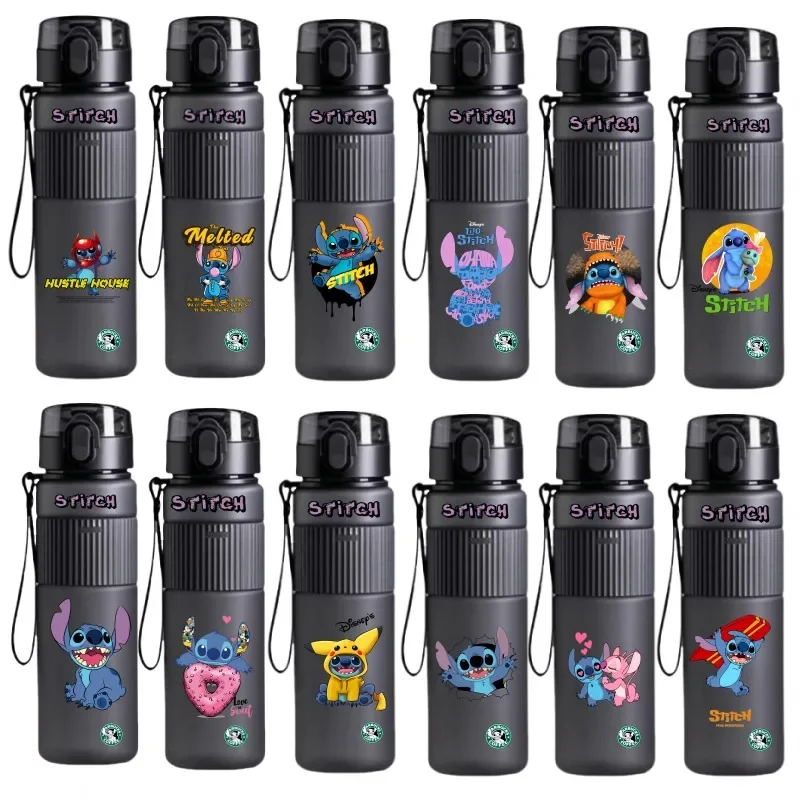 Stitch Children's Water Bottle Student Sports Kettle 540ml Travel Mountaineering Cup Angel Lilo Pelekai Tumbler Holiday Gifts