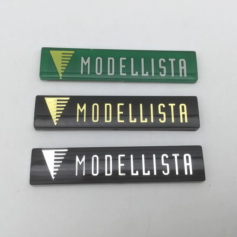 1pcs forMODELLISTA car Front lip small label Grill Fender side