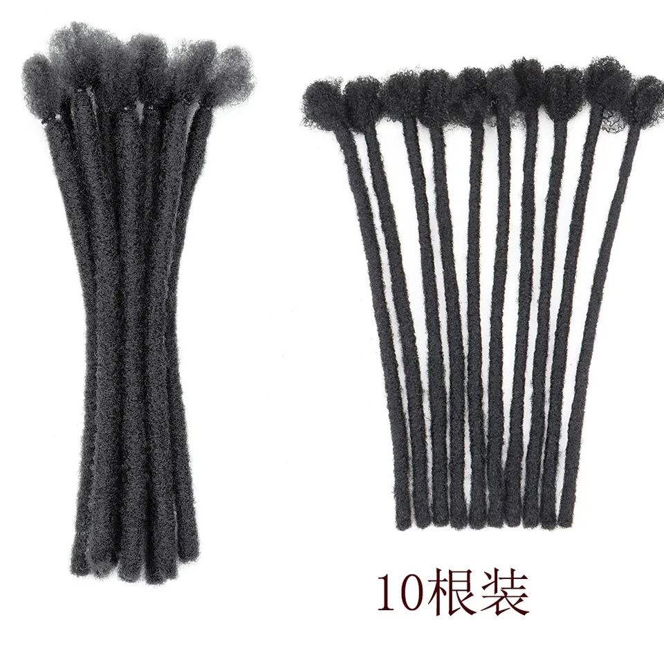 Extensiones de rastas sintéticas de 8 pulgadas, 10 hebras, para crochet, estilo hip-hop, cabello natural para trenzar 4