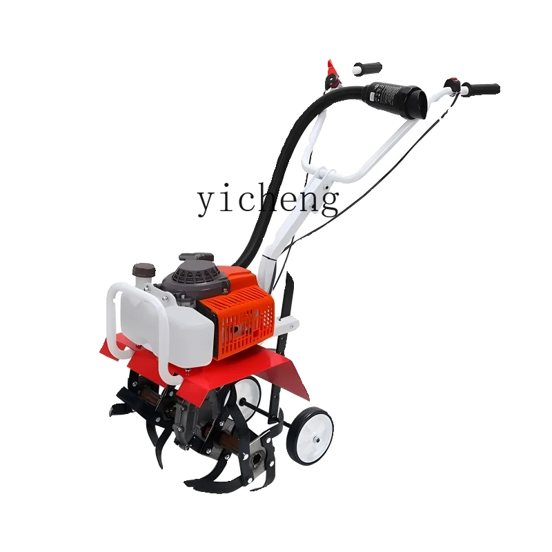 ZC micro-tiller small agricultural gasoline rotary tiller household weeding ditch plowing