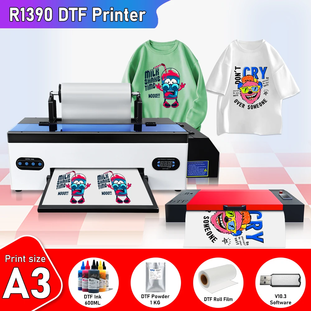 A3 DTF Printer imprimante dtf A3 Heat Transfer Print Directly Transfer Film DTF Printer For T-Shirt Fabric t shirt print machine