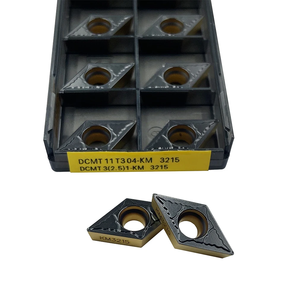 10 PCS DCMT11T304-PM4325/4425 ; KM4325/4425 DCMT3(2.5)1 DCMT CNC turning insert Tough and wear-resistant high quality