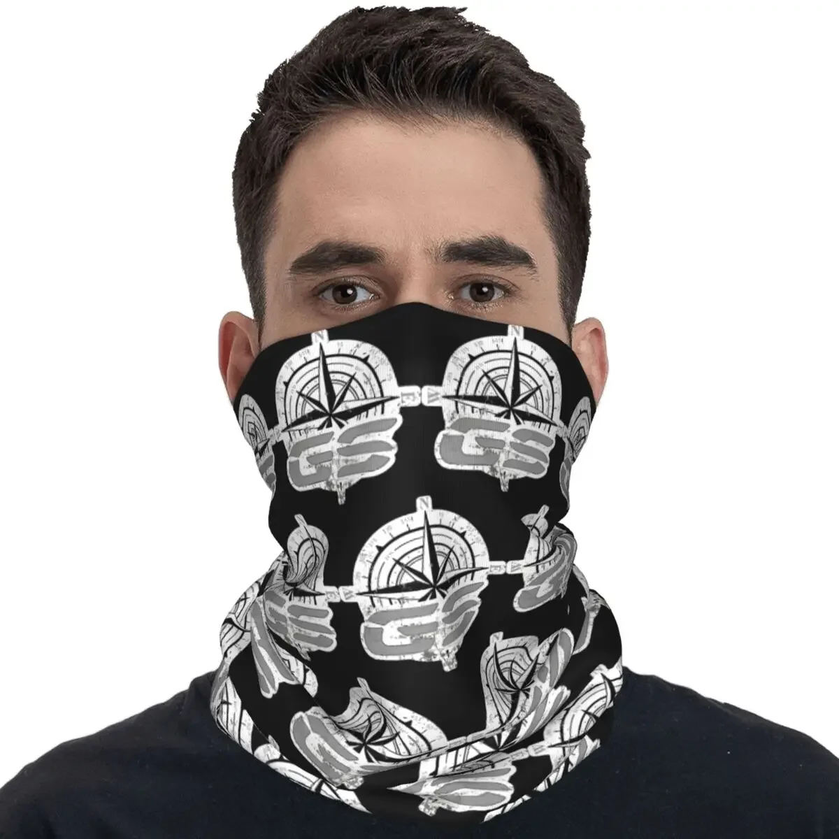 GS Worlds Maps Bandana Trendy Cycling Mask Hiking Camping Anti-UV Balaclava Custom DIY Seamless Soft Face Cover Mask