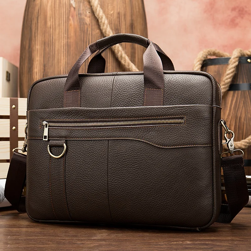 Men's Briefcase Messenger Bag Men Leather/Business Male Laptop Office Bags For Men Briefcases Men's Bag