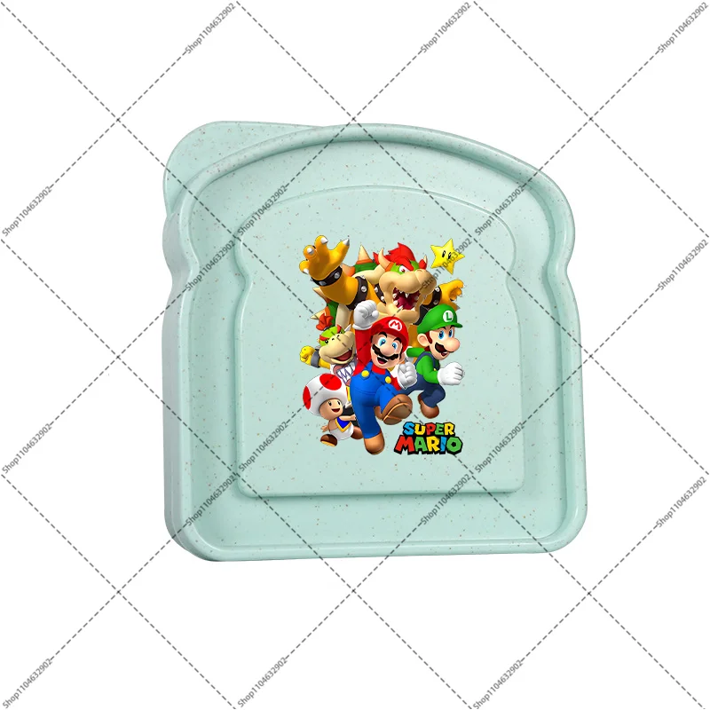 Ланчбокс Super Mario Bros для мальчиков и девочек, милые контейнеры для хранения еды, модная коробка для завтрака принцессы персика с рисунком аниме и принтом