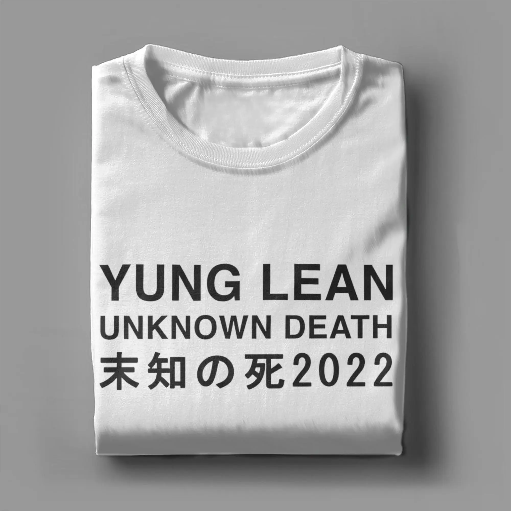 Casual Yung Lean Merch Unknown Death 2002 T-Shirt Men Round Neck 