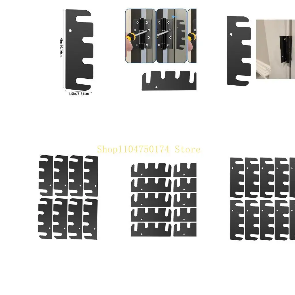 10Pcs Metal Door Hinge Spacers Reinforcement Plates Hardware Easy Installation Top Sale