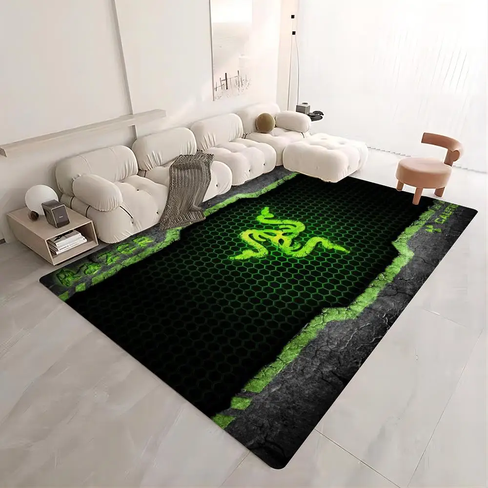 R-Razer Art Floor Mat Entrance Door Mat Rectangle Anti-slip Home Soft Badmat Front Door Indoor Outdoor Mat Toilet Rug