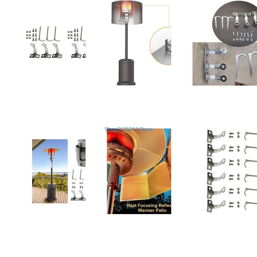 G8TC Patio Heater Ground Fixture Heater Fixed Foot Replacement Part Fixed On Ground Patio Prevent Strong Wind Blowing Down