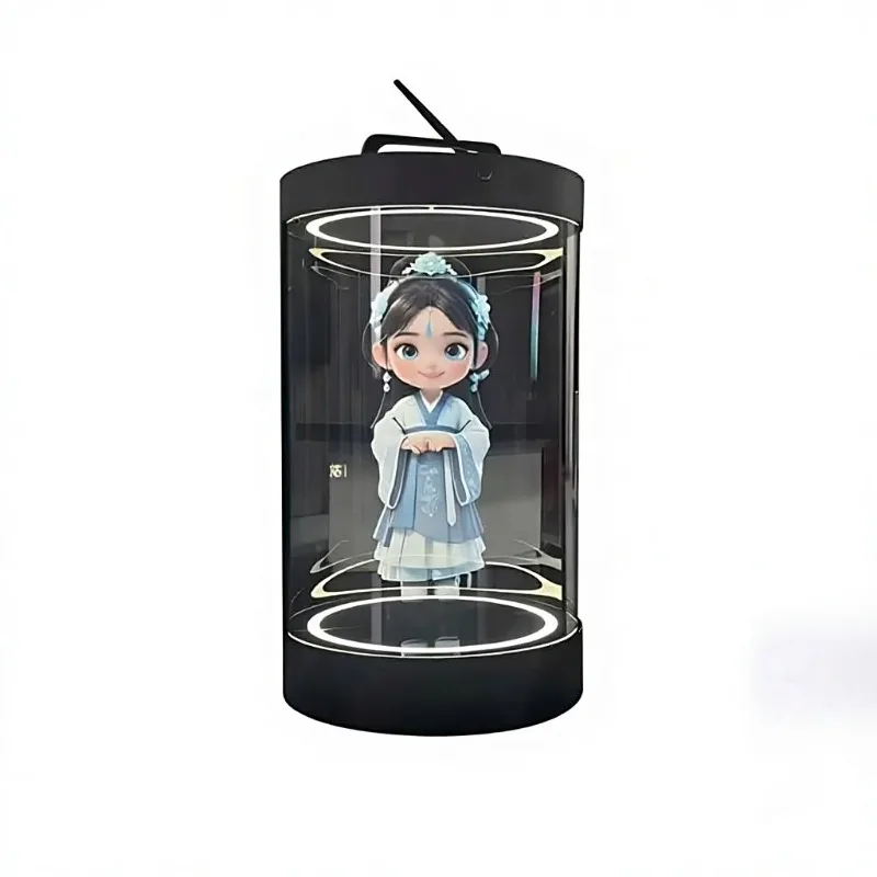 Customizable 15.6 Inch Interactive 3D Hologram Cylindrical Display, Portable AI Digital Person Holographic Aliexpress