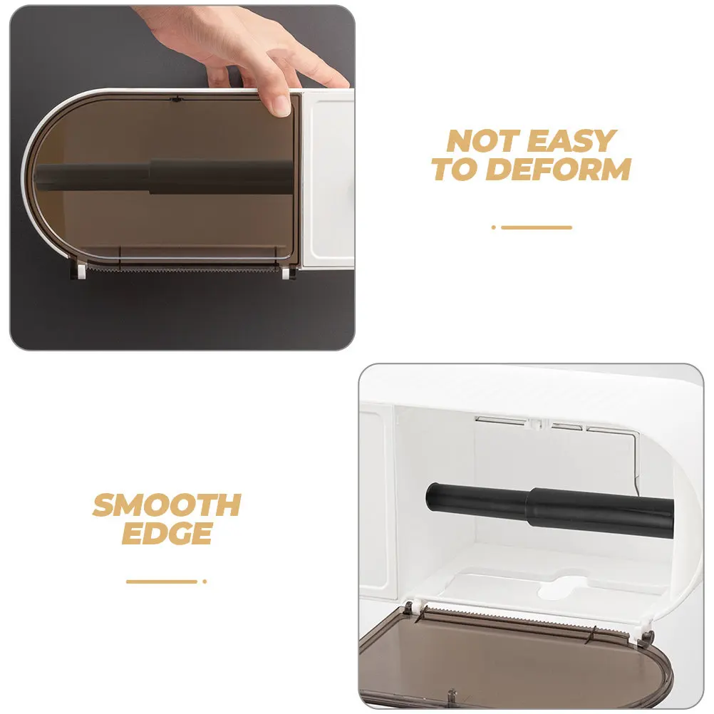 Spring Loaded Toilet Paper Holder Rod Plastic Adjustable Replacement Roller Toilet Paper Roll Holder for Bathroom Kitchen Office