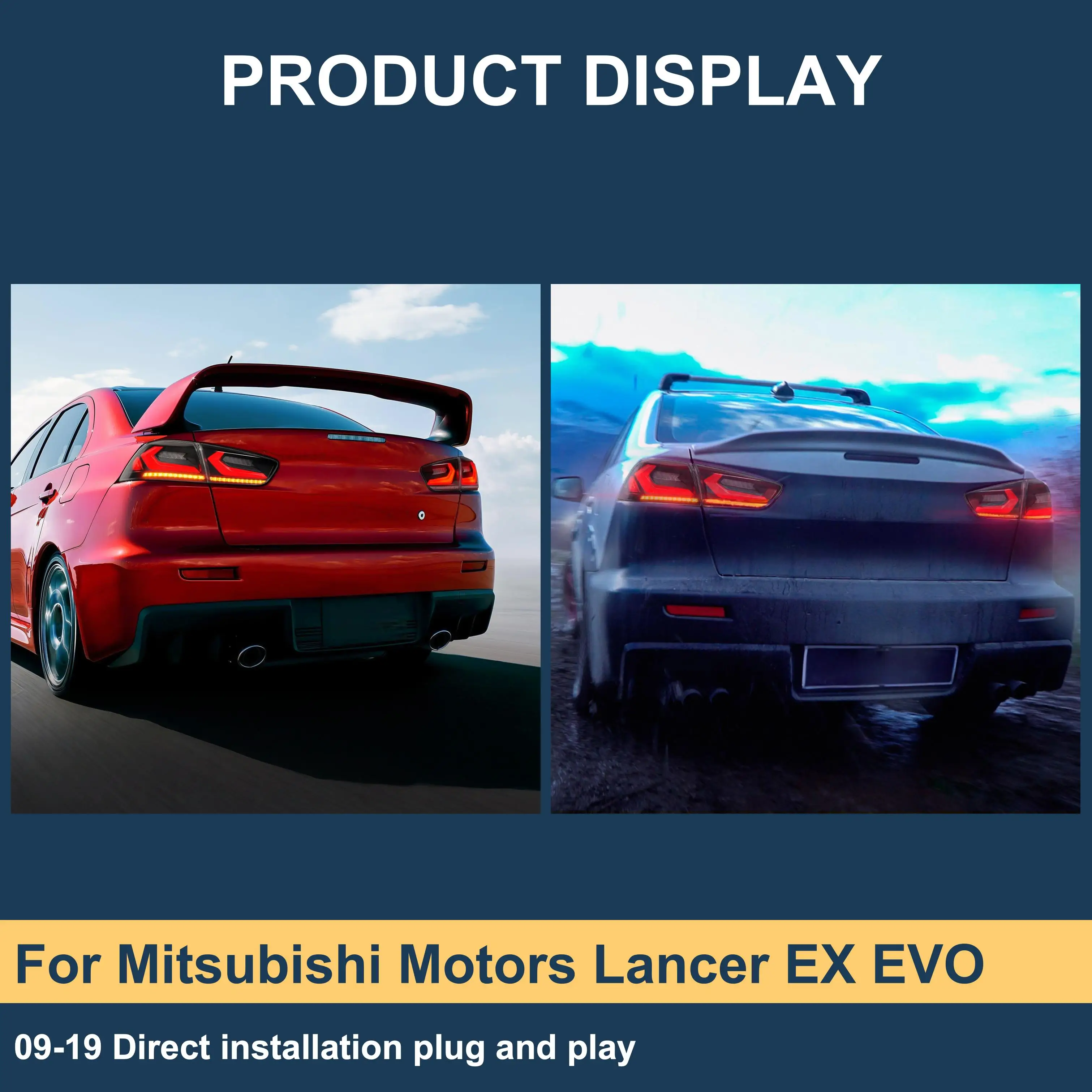 

J ONE Tail Lights For Mitsubishi Motors Lancer EX EVO 2009-2019 Led Taillights Lancer Ex Tail Light