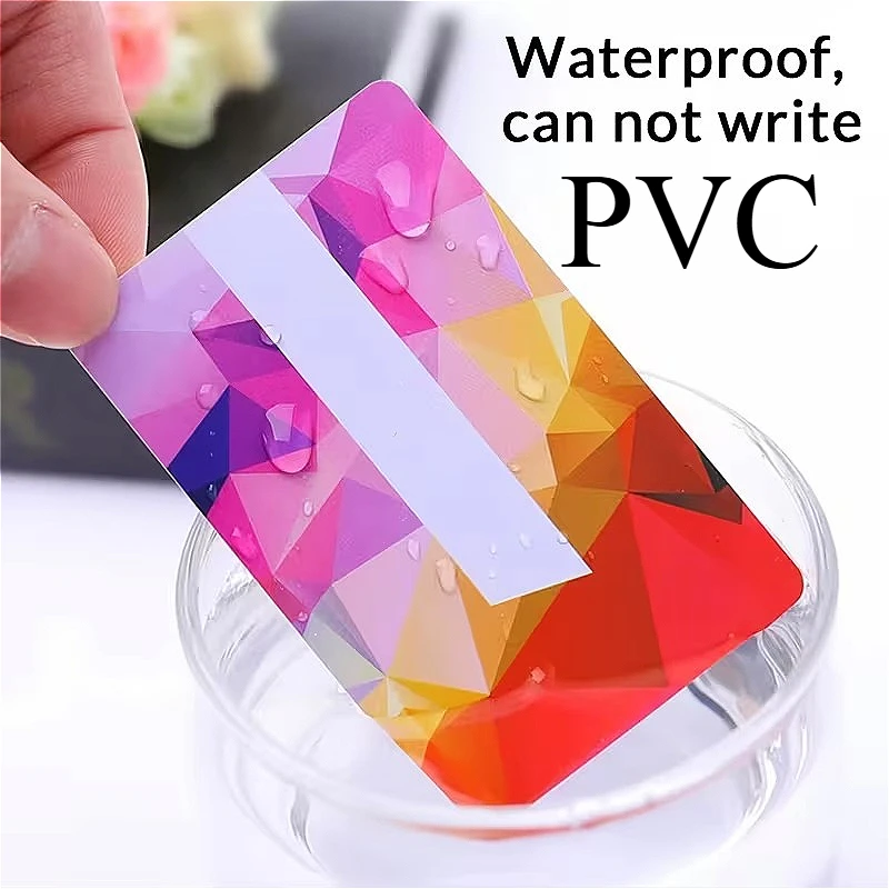

500Pcs Custom PVC Business Cards Curved Edge Waterproof Visiting Cards with Logo & Text Printing for Professional Company