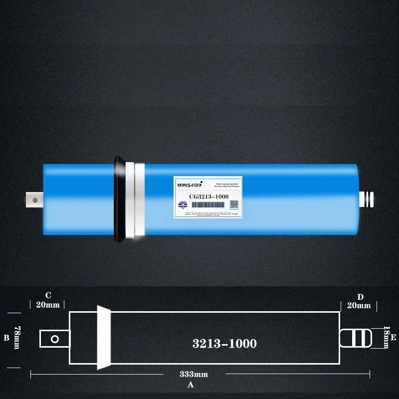 3213-1000 gpd фильтр воды для обратного осмоса System RO водяной барьер фильтр картридж система кухонный очиститель воды детали Ro