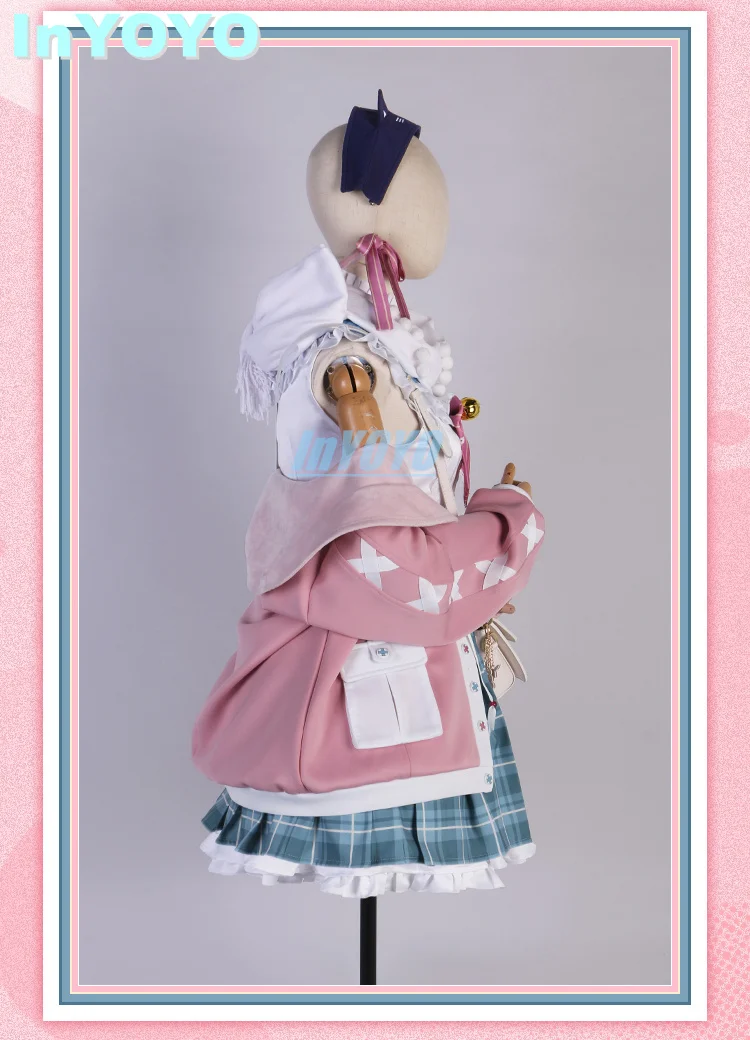 InYOYO Millie Parfait Cosplay Costume Nijisanji Vtuber Winter New Clothes Uniform Coat Top Skirt Halloween Carnival Party Outfit