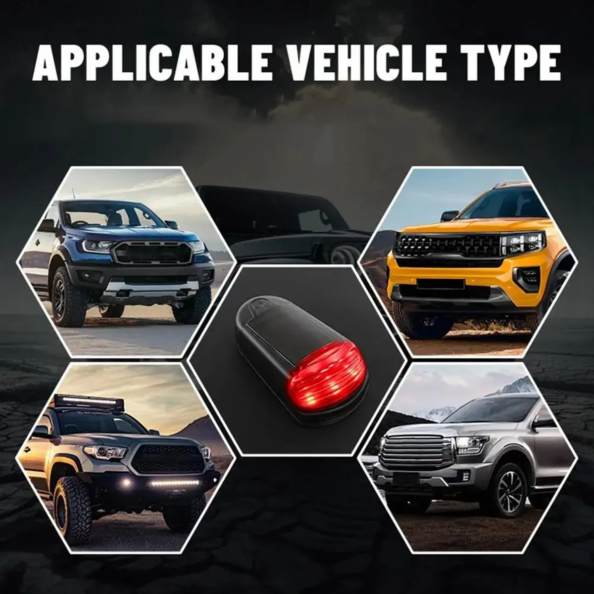 #47Z (Color B)Wireless Cab Light for Truck Solar Cab Lights Punch-Free LED Lights,B,Automotive Parts & Accessories