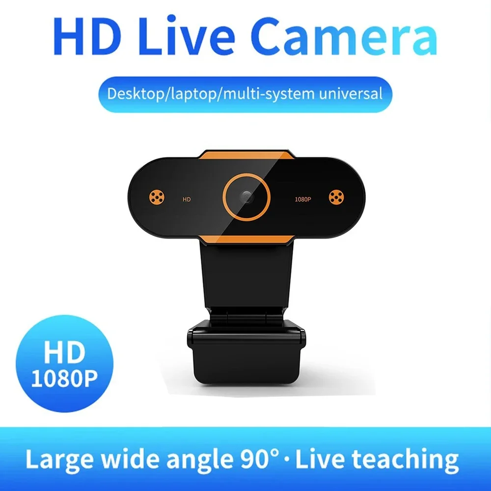 1080P Hd Webcam Camera Auto Focus Webcam Cmos Usb Computer Pc Camera Met Microfoon Voor Video Bellen Netwerk Onderwijs Kantoor Vergadering