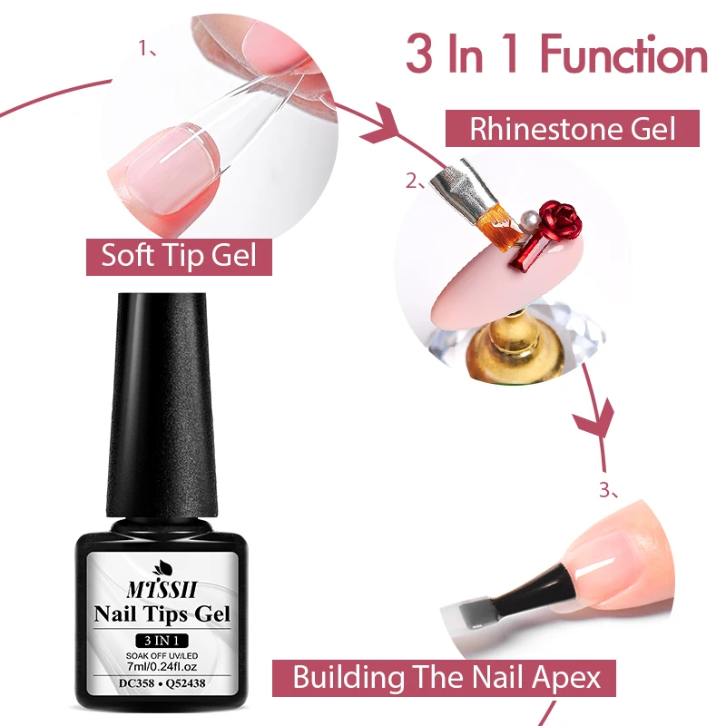 Mtssii 7Ml Gelei Bruine Nagelgellak Transparante Zomer Naakt Melkachtig Roze Semi-Permanent Doorweekt Nagelkunstmanicure Vernis