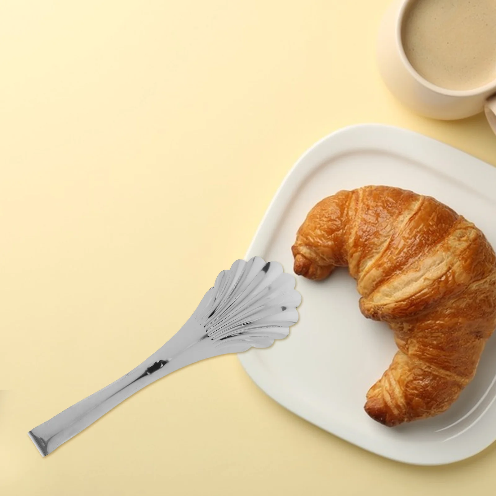 

2pcs Stainless Steel Shell Tongs Colored Plating For Bread Pastry Cake Serving Buffet Restaurant Home Kitchen Mini Serving Tongs