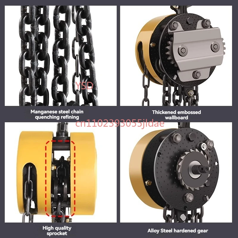 1/2 Ton Manual Hand Chain Hoist Circular Reverse Pull Lifting Crane for Industrial Use