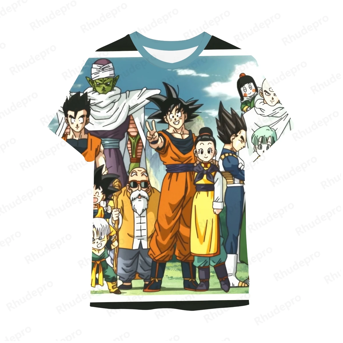 3D gedruckte T-Shirt Männer neue Drachen ball Männer Trend Sommer Kinder Goku Hip Hop T-Shirts Anime Kurzarm Streetwear