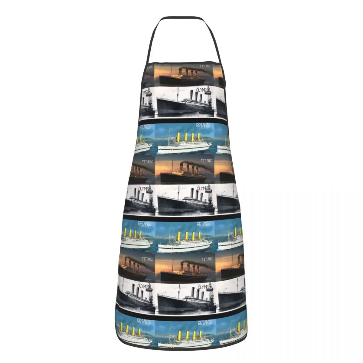 Titanic Britanic Sister Ship Iceberg White Star Liners Aprons Chef Cooking Tablier Waterproof Bib Kitchen Cleaning Pinafore