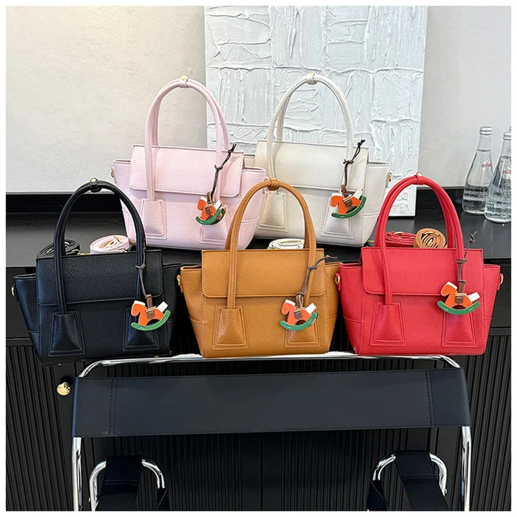 

2025 Top Handle Bag, Women's Commuter Purse, Casual Crossbody Tote, Versatile Day to Night Bag, Textured Sling Bag