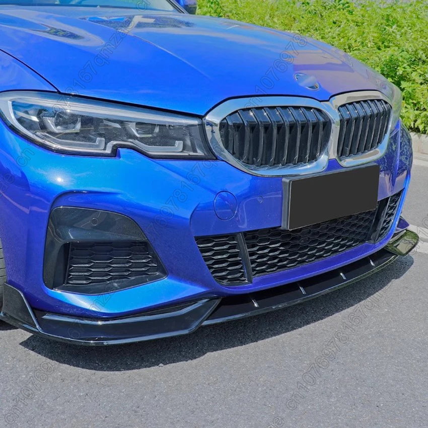 Front Bumper Spoiler Lip Spoiler For BMW 3 Series G20 G21 320i 330i 318i M-Pack 2019-2022 Front Bumper Lower &  Front Grill