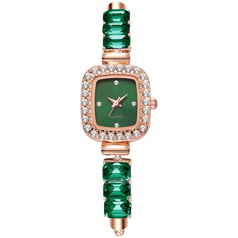 Nova moda feminina relógios de pulso de quartzo senhoras pull-out diamante cravejado pulseira relógio de presente de luxo dropshipping