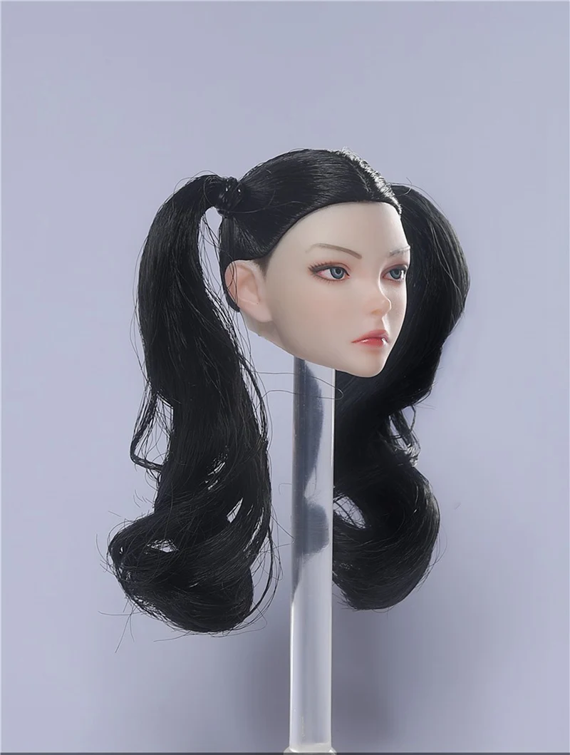 1/6 Scale Action Figure Doll Accessories Female E-sports Girl Beauty Head Sculpt For 12