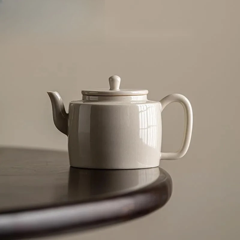 

110ml Japanese Grass Wood Ash Teapot Chinese Hanwa Pot Antique Tea Soaking Kettle Kung Fu Tea Cafes Accessories Ornaments Gifts