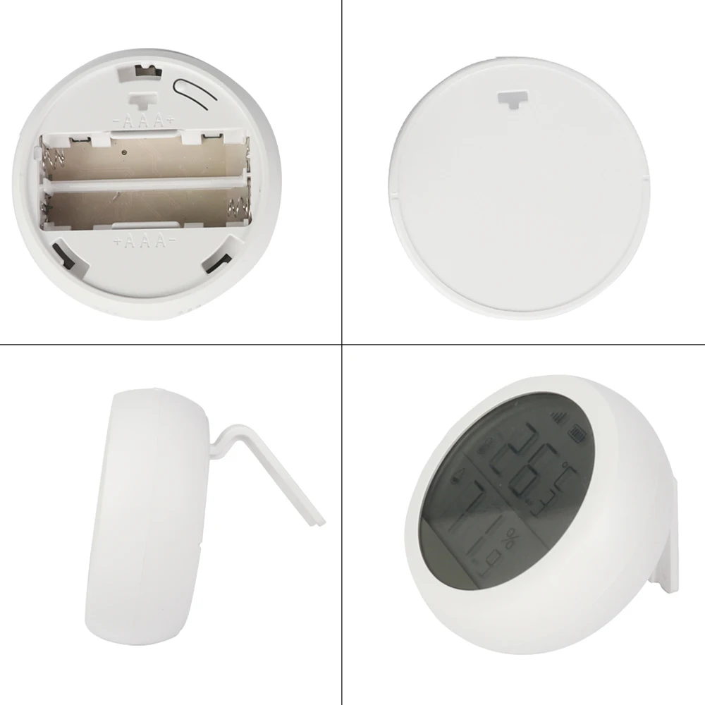 Tuya เซนเซอร์วัดความชื้นอุณหภูมิซิกบี, หน้าจอ LED แสดงแบตเตอรี่สำหรับระบบรักษาความปลอดภัยสมาร์ทโฮมบ้านอัตโนมัติ