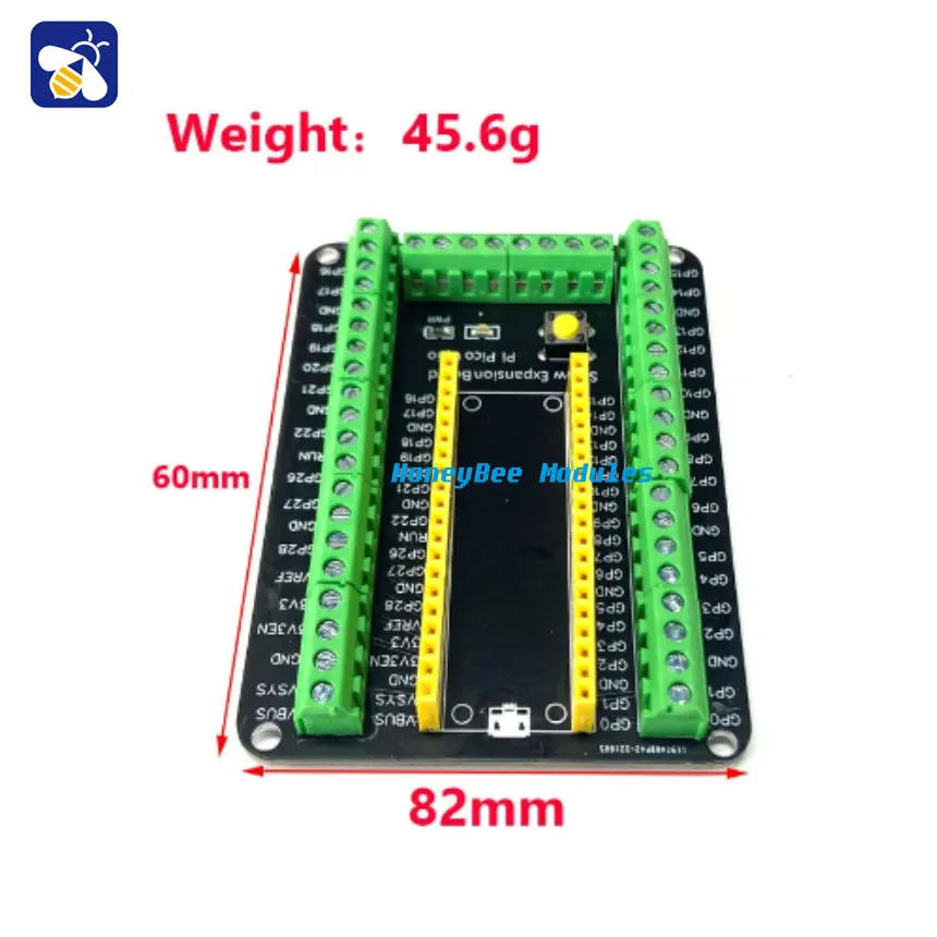 For Raspberry Pi Pico Terminal Block Expansion Board RaspberryPi Development Board GPIO Sensor