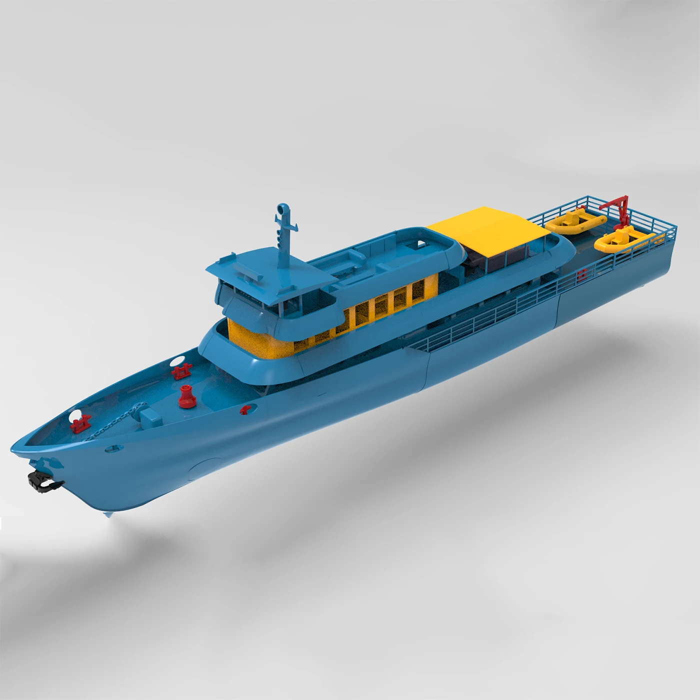 

Радиоуправляемая лодка 75 см, имитация River Ferry, лодка с дистанционным управлением, высокоточная 3D-печать, радиоуправляемая лодка, модель комплекта, игрушка для взрослых