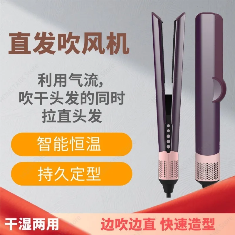 2in1 Hair Dryer & Hair Straightener HT01 Style Blow Dry Straightening Tool Wet & Dry Use Heat Protection Hair Styling Flat Iron