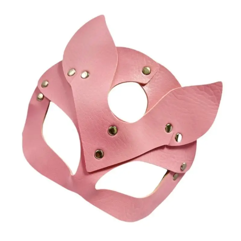 

652F Flexible Fitting PU Leather Masquerades Mask Catwomen Design Elegant Catwomen Mask Theme Party For Cosplay Event