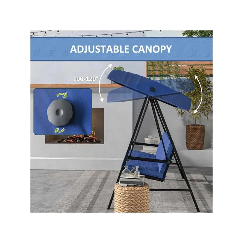 Kursi Ayun Teras Luar Ruangan dengan Bantal untuk Relaksasi dan Kenyamanan, Ideal untuk Penggunaan di Taman dan Halaman Belakang