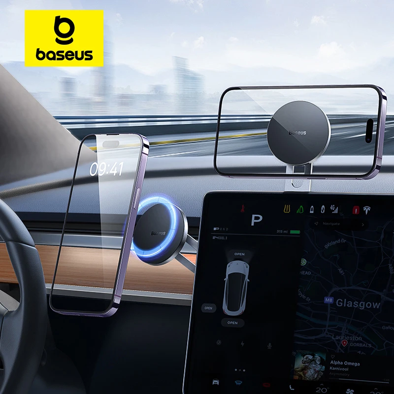 Универсальный магнитный автомобильный держатель для телефона Baseus