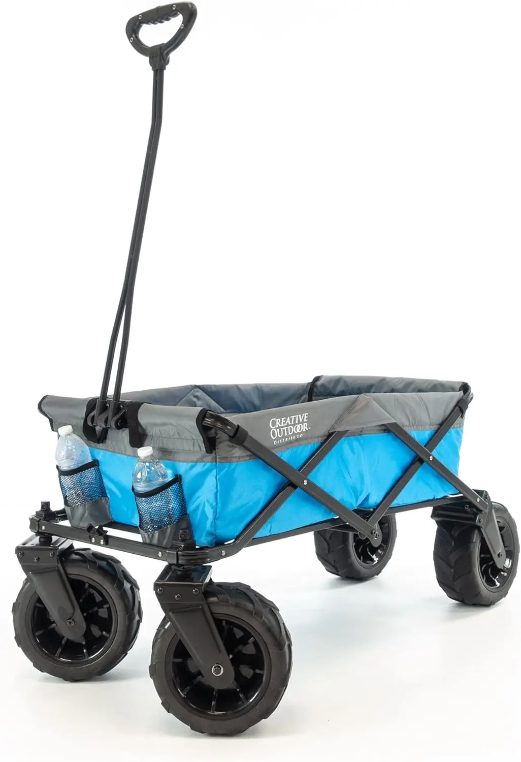 Creative Outdoor Push Pull Stroller Wagon For Kids, 200Lbs Weight Capacity, Beach Hauler Xxl All-Terrain Collapsible And