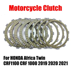 For HONDA Africa Twin CRF1100 CRF 1000 2019 2020 2021 Motorcycle Clutch Plate Steel Plate Friction Disc Kit 8PCS 1Set