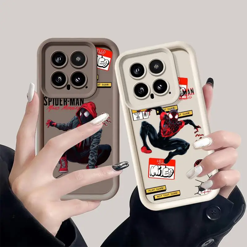 phone cases for Redmi Note 13 5G 9S 11 9 12 Pro 12C 12 4g 12S 10 Lite Angel Eye Ladder fundas Cover Marvel Morales Spider-Man image 2