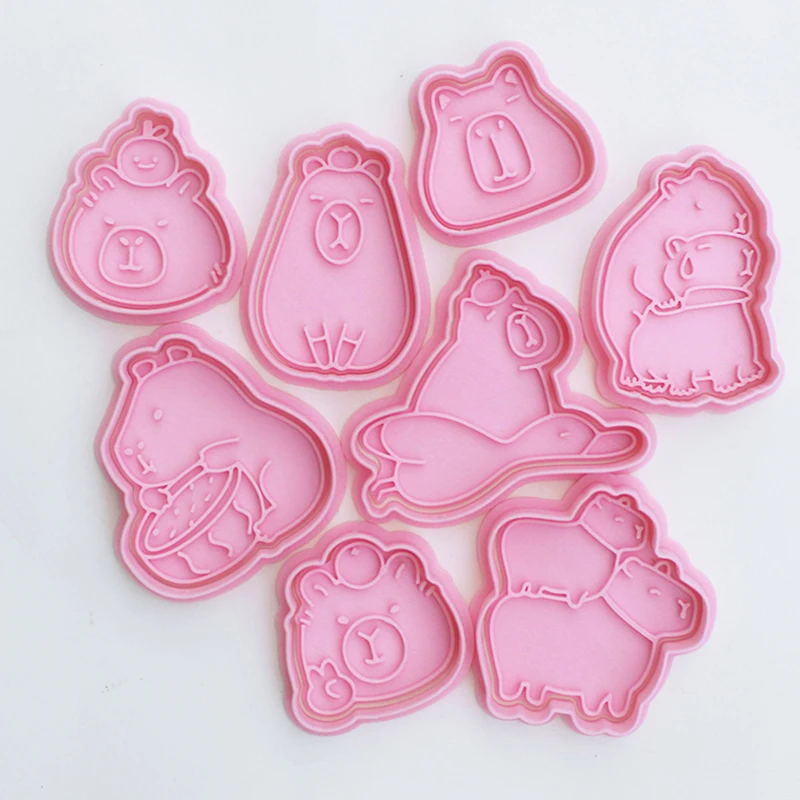 Cartoon Capybara Shaped Cookie Cutter Cute Animal Fondant Biscuit Mold Cake Baking Decoration Tools Kitchen Gadget