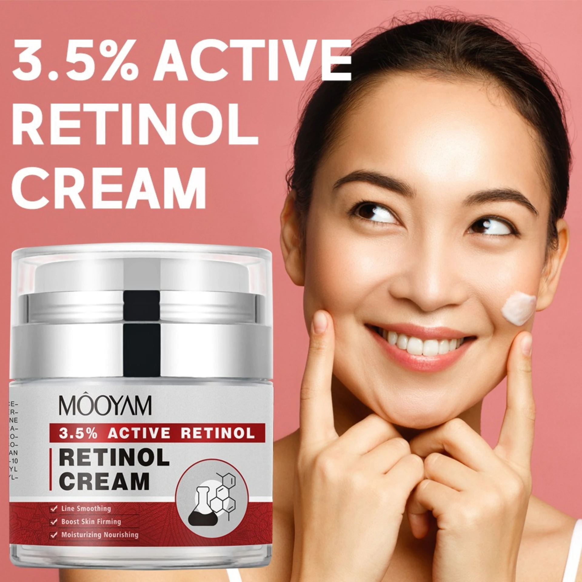 Retinol Cream Moisturizing Hydrating Fading Fine Lines Firming Soothing Skin Softening Skin Rejuvenation Cream Skincare