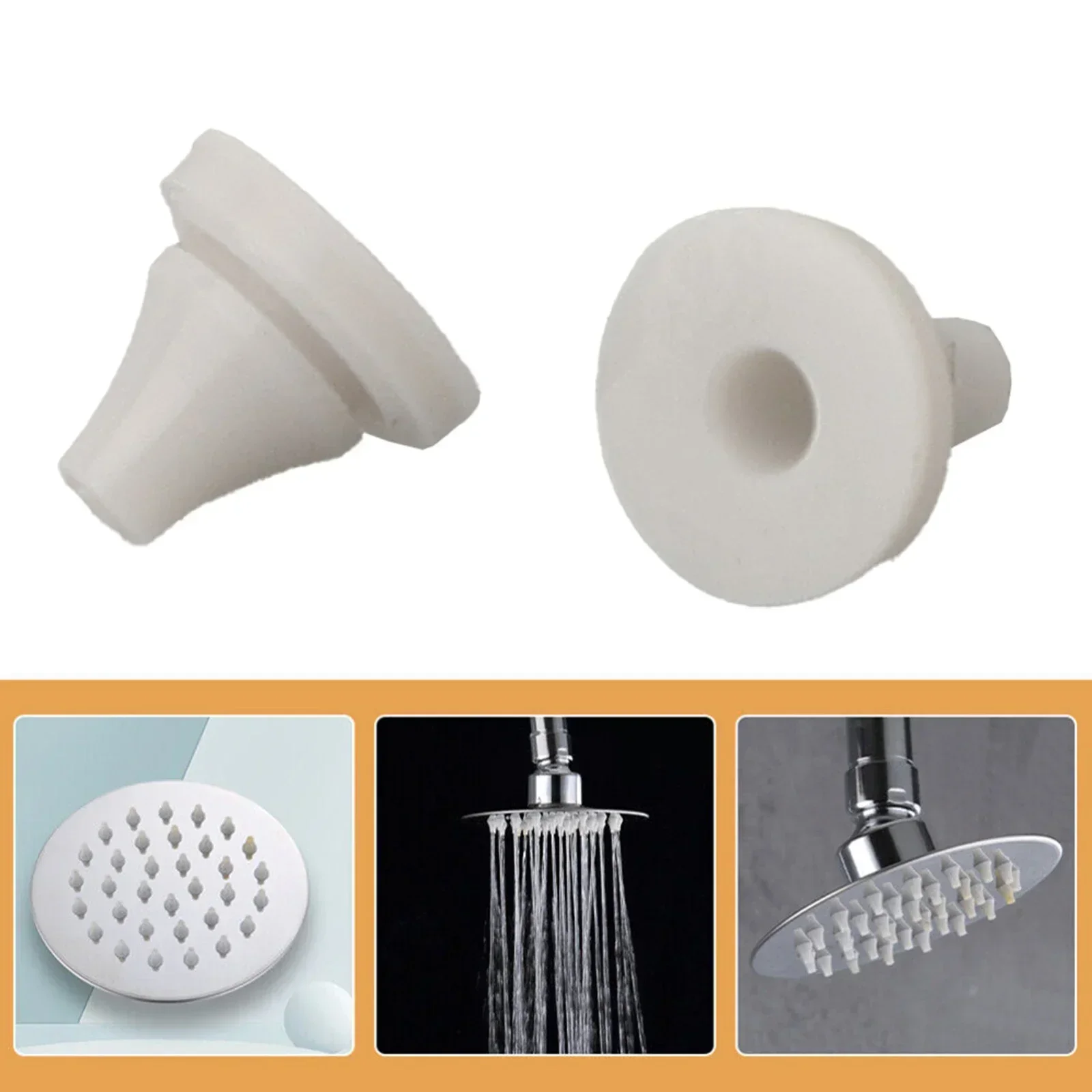 Replacement Shower Head Nozzles Spray Hole Silicone Nozzle For 4mm Opening Size Shower Head Replace Parts Silicone Practical