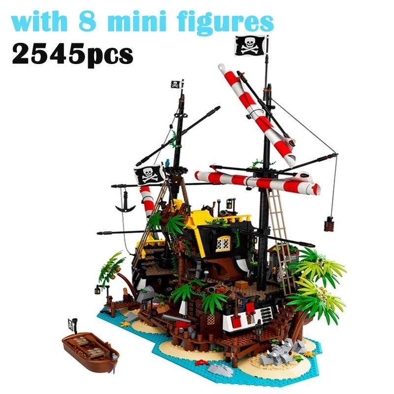 With Original Box 2545 PCS Pirates of Barracuda Bay Building Blocks Bricks Compatible 21322 698998 Kid Birthday Christmas Gifts