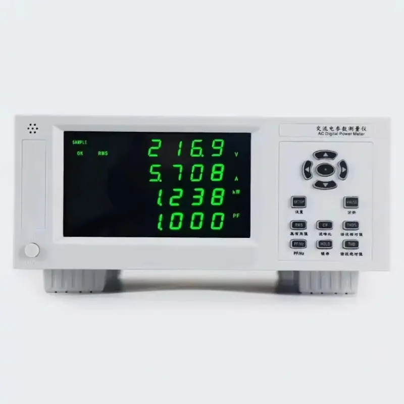 High Precision AC/DC Parameter Measuring Instrument 600V/20A/1200W Voltage Current Power Factor Display